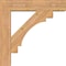 Ekena Millwork Merced Block Smooth Bracket w/ Offset Brace, Western Red Cedar, 7 1/2"W x 34"D x 34"H BKT0806X34X34MRC05SWR - alternate 3